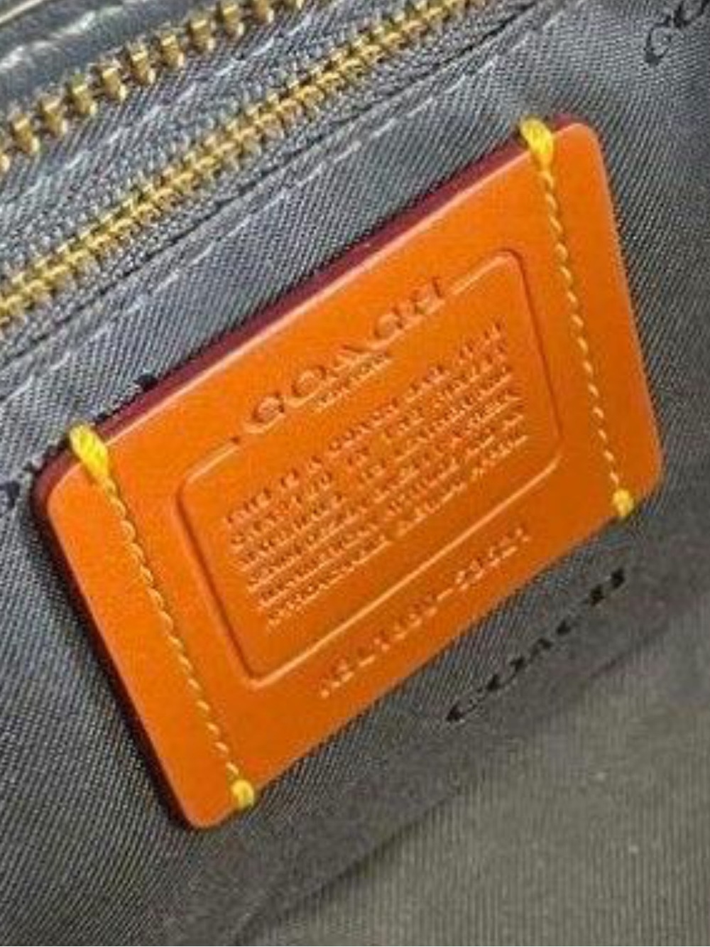 Coach Dreamer 36 Quilted Denim EUC - Picture 12 of 12